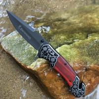 ราคา มีดพับ มีดเดินป่า Browning ใบมีด 9cm ไม้แท้ สแตนเลส ระบบสปริง มีดป้องกันตัว มีดพกพา มีดแคมป์ปิ้ง (18689582398)