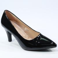 ราคา รองเท้า 189 C1AC1B รองเท้าคัชชูนักศึกษา รองเท้าส้นสูง รองเท้าคัชชูสีดำ 3 นิ้ว FAIRY หนัง PU (18539348358)