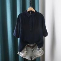 ราคา เสื้อเชิ้ตคอโปโลแขนสั้นหลวมๆ ผ้าลินิน เสื้อเชิ้ตผู้หญิงแบรนด์เนม แขนสั้น ทรงหลวม สไตล์ทำงาน ฤดูร้อน 2022 (23520034354)