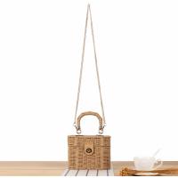 ราคา B379 สไตล์ใหม่เล็ก ๆ น้อย ๆ หอมกระเป๋าสะพายหลังถือสองใช้ลำลองถักกระเป๋าญี่ปุ่นและเกาหลีขนาดเล็กรอบกล่องฟางถักกระเป๋าชายหาด (24658548845)