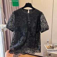 ราคา AIYITI เสื้อเบลส์ลูกไม้สำหรับคนอวบ (25060123028)