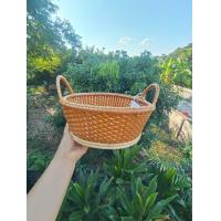 ราคา อุปกรณ์จัดเก็บ ตระกร้าหวายทรงรี งานโครงสร้างจากหวายแท้ 100 งานถักจากหวายเทียม ลวดลายสวยงาม (21222343310)