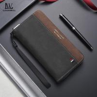 ราคา LouisWill กระเป๋าสตางค์แฟชั่นชายกระเป๋าสตางค์ใบยาว PU กระเป๋าสตางค์มัลติฟังก์ชั่กระเป๋าสตางค์รูปแบบย้อนยุคกระเป๋าสตางค์ขนาดใหญ่บัตรเครดิตผู้ถือบัตรเครดิตกระเป๋าโทรศัพท์กระเป๋าสตางค์ซิป ที่ยาวกระเป๋าสต