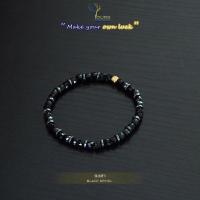 ราคา กำไลหิน นิลสปิเนล นิลดำ Spinel หินแท้100 ขนาด 4mm ทรงลูกบาศก์ เจียรเหลี่ยม สร้อยข้อมือหิน หินนำโชค หินมงคล หินเสริมดวง สร้อยข้อมือหิน (24568266771)