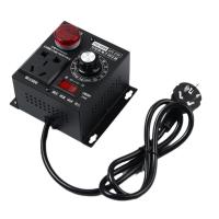 ราคา 4000W AC 110V 220V SCR Voltage Regulator Motor Speed Controller Electronic Dimmer Thermostat Governing ตัวควบคุมแรงดันไฟฟ้ามอเตอร์ตัวควบคุมความเร็วอิเล็กทรอนิกส์ Dimmer Thermostat Governing (244745820