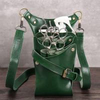 ราคา new 7 กระเป๋าหนังคุณภาพสูงกระเป๋าสะพายพิเศษสำหรับร้านตัดผมกระเป๋ากรรไกรแฟชั่นใหม่กระเป๋าเครื่องมือช่างทำผมกระเป๋าคาดเอวช่างทำผม (19786800205)