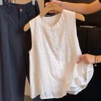 ราคา AIYITI เสื้อแขนกุดปักลูกไม้สีขาว ไซส์ใหญ่ ปกปิดท้องสำหรับผู้หญิง (24967336451)