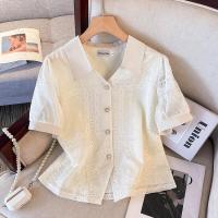 ราคา AIYITI เสื้อแขนสั้นลูกไม้สีขาว ซ่อนรูปร่างสำหรับไซส์ใหญ่ (25029404267)