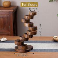 ราคา เชิงเทียนแบบชั้นเทียนหมุนได้ เชิงเทียน เชิงเทียนขี้ผึ้งไฟประดับ เชิงเทียนไม้ วินเทจโรแมนติก ตกแต่งบ้าน (24749144429)