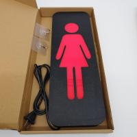 ราคา ป้ายไฟ LED ห้องน้ำ ชาย หญิง สไตล์โมเดิร์น ปลั๊ก 2 Pin Type C Type B ขนาด 40x14cm สำหรับตกแต่งห้องน้ำ (21210679261)