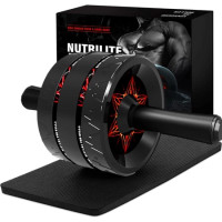 ราคา แถม เบาะรองเข่า AB wheel roller ENJOY ล้อลูกกลิ้ง รับน้ำหนัก 200 กก ลูกกลิ้ง3ล้อ ลูกกลิ้งบริหารหน้าท้อง ล้อหน้าท้อง (25341298699)