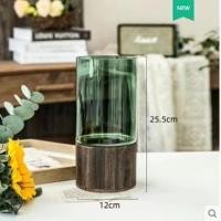 ราคา แจกันไม้ตั้งพื้นหรูหรา แจกันแก้วขนาดใหญ่เรียบง่ายโปร่งใส ตรงวัฒนธรรมน้ำอุดมไม้ไผ่ แจกันตกแต่งลิลลี่สำหรับห้องนั่งเล่น (24420072681)