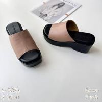 ราคา NIWA SHOES รองเท้าส้นโฟม รองเท้าส้นสูง รองเท้าออกงาน ส้นสูง 2 5 นิ้ว รหัสสินค้า Y 0023 (24497917365)