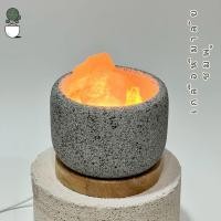 ราคา โคมไฟ หินหอมและเกลือหิมาลัย size L Himalayan Rock Salt Lamp Essential Oil ขนาด 10 เซนติเมตร สำหรับหยดน้ำมันหอมระเหย (24399691368)