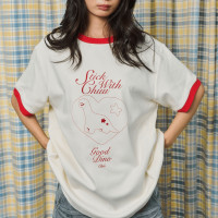 ราคา chuuchop C8436 BingBing Oversize Tee เสื้อยืดโอเวอร์ไซส์ ทูโทน (25073191772)