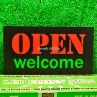 ราคา ป้ายไฟLED ป้ายไฟตัวอักษร ปรับไฟได้3ระดับ ป้ายไฟหน้าร้าน ป้ายไฟ OPEN WELCOME แบบเสียบปลั๊กไฟ ป้ายไฟตกเเต่งร้าน (21357758200)