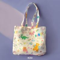 ราคา DADDY Coloring me Tote Bag กระเป๋าผ้าแคนวาสสีขาวพิมพ์ลาย สุดน่ารัก (16603776088)