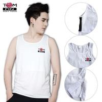 ราคา ร้าน TOM FIN Tom Fin เสื้อกล้ามทอมฟิน เสื้อกล้ามเต็มตัว สีขาว (741494722)