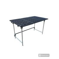 ราคา โครงขาโต๊ะเหล็ก ชั้นวางของ โครงขาโต๊ะกลางแจ้ง ชั้นวางกระถาง มี2ขนาด ให้เลือกสูง 80และ60cm กว้าง 45cm ยาว 94cm พร้อมตะแกรงพลาสติก (24818554495)