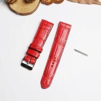 ราคา สายนาฬิกาหนังจระเข้แท้ Genuine leather crocodile งานไทย งานแฮดเมด ไซร์ 22 MM รับประกันสินค้า ไม่แท้ยินดีคืนเงิน แถมตัวสบริงสาย (19526035716)