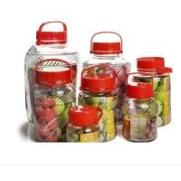 ราคา โหลแก้ว ขวดโหลบ๊วย ขวดโหลดองยา ดองผลไม้ มีหูหิ้วฝา2ชั้น ขนาด 1 2 3 4 5 8 10 12 15 20 ลิตร ฝาสีม่วง สีเทาและฝาสีแดง (23783846185)