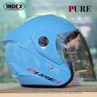 ราคา หมวกกันน็อค INDEX รุ่น PURE หน้ากากปรอทกัน UV น้ำหนักเบา รอบศีรษะฟรีไซส์ 56 59 cm ประมานไซส์ M ผ่านมาตรฐาน มอก (24007283925)
