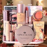 ราคา ใหม่ เซ็ตแต่งหน้า ชุดเครื่อง ส ำ อา งค์ จีน่าเกลม GINA GLAM Make up Set 5 ชิ้น แป้งพัฟ รองพื้น ลิป มาสคาร่า บ ลัช ออน (22586665607)
