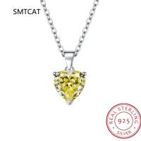 ราคา Natural Heart 1 57ct Citrine Sky Blue Topaz Garnet Emerald Pendant Necklace 925 Sterling Silver Women Colorful Birthstone (24192487481)