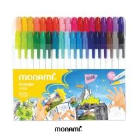 ราคา Monami ปากกาสีน้ำ รุ่น Live Color ชุด 10 สี และ 36 สี (15191339068)