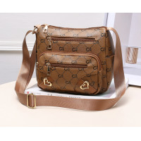 ราคา กระเป๋าสะพายข้างผู้หญิง สีขาว สีดำ สีชมพู สีน้ำตาล (24506620862)