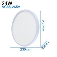 ราคา Ultrathin LED Ceiling Lights 24W 18W 13W 9W 6W AC 85 265V Oyster Light Modern LED Panel Light for Living Room Surface Mounted Led Ceiling Down Light (20227676615)