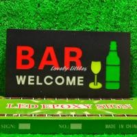 ราคา ป้ายไฟLED ป้ายไฟตัวอักษร ป้ายไฟวิ่ง ป้ายไฟหน้าร้าน ป้ายไฟ BAR WELCOME แบบเสียบปลั๊กไฟ ป้ายไฟตกเเต่งร้าน (22259483119)