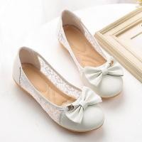 ราคา ส่งเร็วพิเศษ รองเท้าส้นเตี้ย รองเท้าลูกไม้ รองเท้าคัทชู ลูกไม้ดอกมะลี สีสีดำ สีครีม ไซล์36 40 (22413907170)