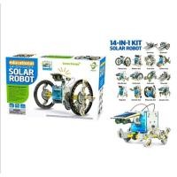 ราคา 14 In 1 Solar Robot Kit Kids Educational Toy STEM Science DIY Toys Solar Power Robotics Puzzle Building Toys For Kids Teens And Science Lovers (16941762777)