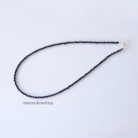 ราคา CHOKER สร้อยคอ หินแท้ ทรายเงิน เลือกขนาดเม็ดหิน และความยาวได้ โช๊คเกอร์ หิน silversand stone by siamonlineshop (21795749756)