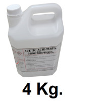 ราคา Acetic acid กรดอะซิติก กรดน้ำส้ม 99 85 ขนาด 1 KG และ ขนาดประหยัด 4 KG (20991669006)