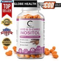 ราคา 120pcs Myo Inositol D Chiro Inositol Capsules ปรับฮอร์โมน ผู้หญิง อาหารเสริม ประกอบด้วย Folate Vitamin D3 120 แคปซูล Inositol Supplement มีประโยชน์ต่อภาวะถุงน้ำในรังไข่หลายใบ PCOS และรักษาสมดุลฮอร์โม 