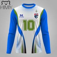 ราคา เบอร์ 10สีส้ม warrix เสื้อ เสื้อแขนยาวชายรุ่นใหม่คุณภาพสูงเสื้อยืดผู้ชายโลโก้ทีมฟุตบอลไทยระบายอากาศแห้งเร็วเสื้อฟุตบอล (25273729674)