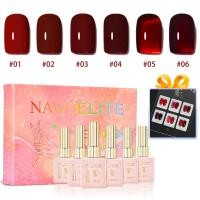 ราคา NAWOELITE เชอร์รี่เรด 6 สี ทาเล็บเจลสีแดง เจลทาเล็บยอดนิยม สไตล์ยอดฮิต (23582533064)