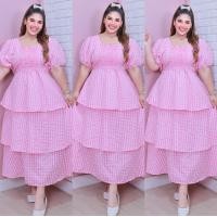 ราคา ส่งฟรี ด235 ด236 แม็กซี่เดรส ชุดเดรส เดรสสาวอวบ ชุดคนอ้วน ชุดสาวอวบ ขนมชั้นลายสก็อต สาวอวบ พลัสไซส์ เดรส ชุดเดรสสาวอวบ เดรสคนอ้วน เดรสไซส์ใหญ่ (24599506115)