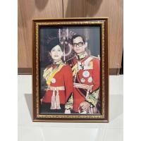 ราคา กรอบรูปกระจกA4 ในหลวงร 9คู่พระราชินี (24794942589)