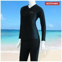 ราคา ชุดว่ายน้ำผู้ชายและหญิง ชุดว่ายน้ำ2ชิ้น ชุดว่ายน้ำแขนยาวขายาว ชุดว่ายน้ำผู้ใหญ่ ชุดว่ายน้ำคนอวบ กันUV รุ่น T2958 (20826732050)