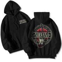 ราคา New เสื้อแจ็คเก็ตเสื้อกันหนาว Hoodie ผู้ชายผู้หญิงจัมโบ้ Oversize Band Nirvana ขนแกะวัสดุ 240 ขนาด M 3XL (23041981926)