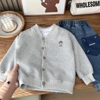 ราคา เสื้อคลุมเด็กชาย เสื้อแจ๊คเกตเด็กชาย เสื้อกันหนาวเด็ก กระดุมหน้า ปักเท่ๆ ใส่กันแดด ใส่ในห้องแอร์ Childrens sweaters Hippobaby (24616800483)