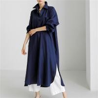 ราคา ชุดเดรสยาวคลุมเข่าผ้าฝ้ายลินินสไตล์ญี่ปุ่น แขนยาว ชุดเดรสแฟชั่นฤดูร้อน ความยาวปกติ เดรสยาวคลุมเข่า (24667214107)