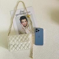 ราคา กระเป๋าสะพายข้างผู้หญิง Mini Diamond Grid กระเป๋าคาดเอวสีทอง กระเป๋าสะพายข้างสีลิปสติก กระเป๋าสะพายข้างแบบลำลอง กระเป๋าสะพายข้างแบบหนังสัง (23367643190)