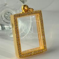 ราคา กรอบพระสมเด็จ กรอบพระทรงสี่เหลี่ยม กรอบทองอิตาลีแท้ Phra Somdej Frame (25140470490)