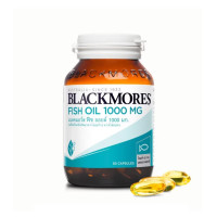 ราคา แบลคมอร์ส FISH OIL ฟิช ออยล์ 1000 น้ำมันปลาชนิดแคปซูล 80 แคปซูล 1 ขวด (24029498212)