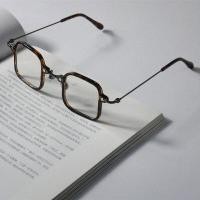 ราคา แว่นตากรอบเล็กทรงสี่เหลี่ยมแนววินเทจสไตล์ญี่ปุ่นกรอบใสแนววินเทจมีเอกลักษณ์พิเศษกรอบแว่นสายตาสั้นเลนส์ธรรมดาแนวอาร์ตๆเบาพิเศษ (21096816012)