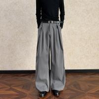 ราคา กางเกงขายาวทรงเอชาย ทรงหลวม สไตล์อเมริกัน ทรงตรง กางเกงขายาวทรงเอชาย สไตล์ย้อนยุค เดรสสูทลำลอง ฤดูใบไม้ร่วง (25443297706)